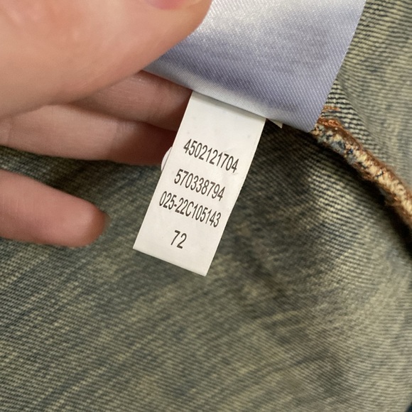 NWT Chico's Embellished Floral Gold Pearls and Beaded Denim Jacket Size O - Picture 11 of 12